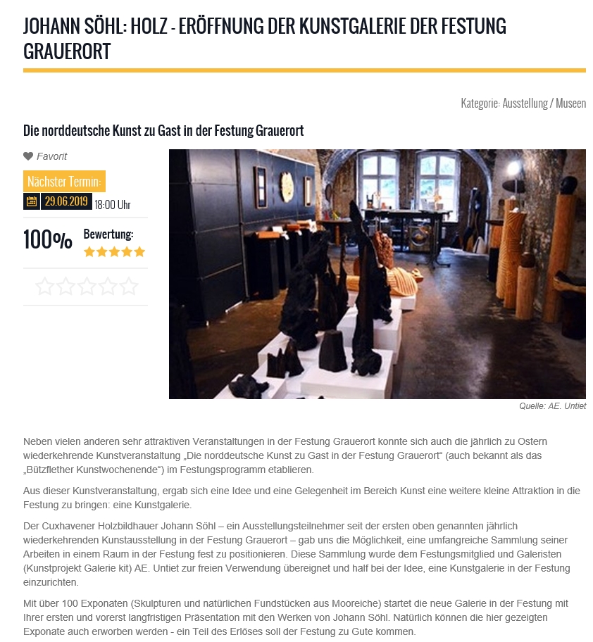 Bi uns im Norden - Galerie kit - Festung Grauerort 2019